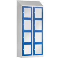 BASIC Locker with 8 transparent doors